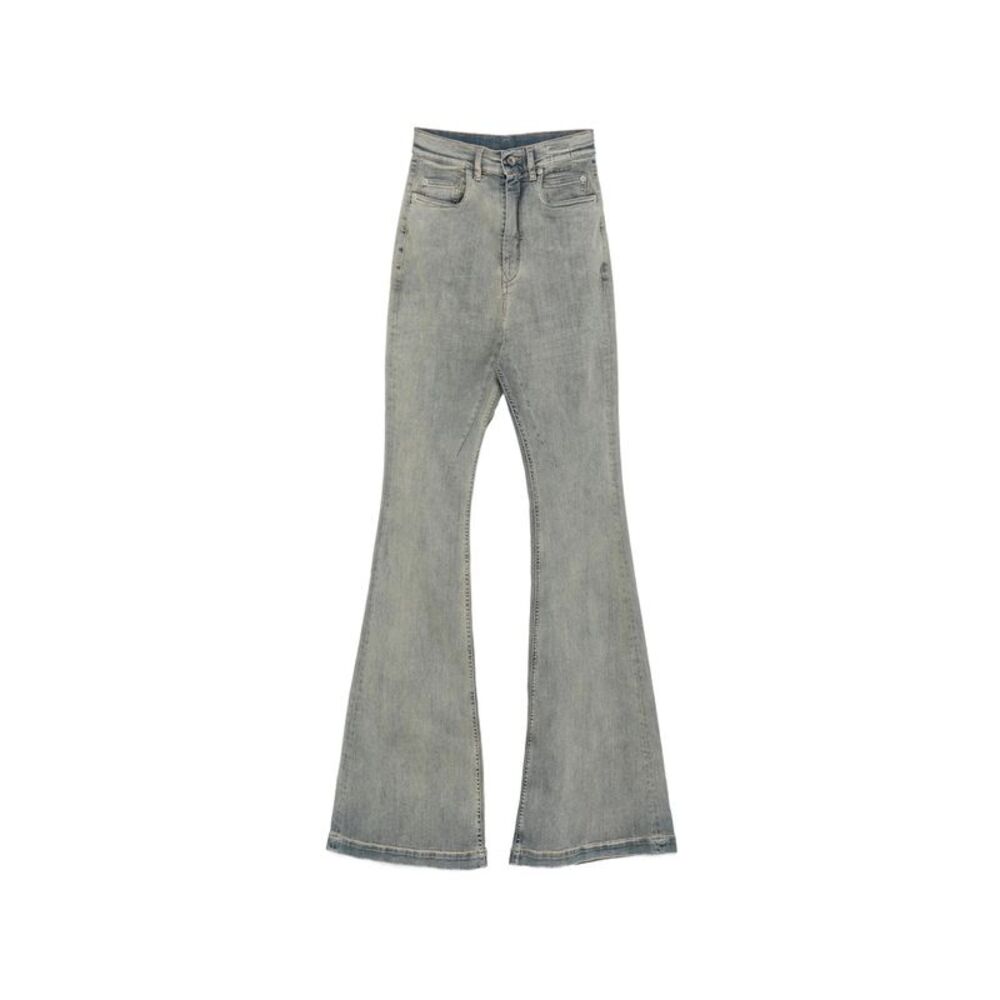 Rick Owens Drkshdw Blue Denim - Flared Jeans Women